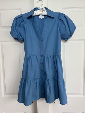 Mint Puff Sleeve Dress